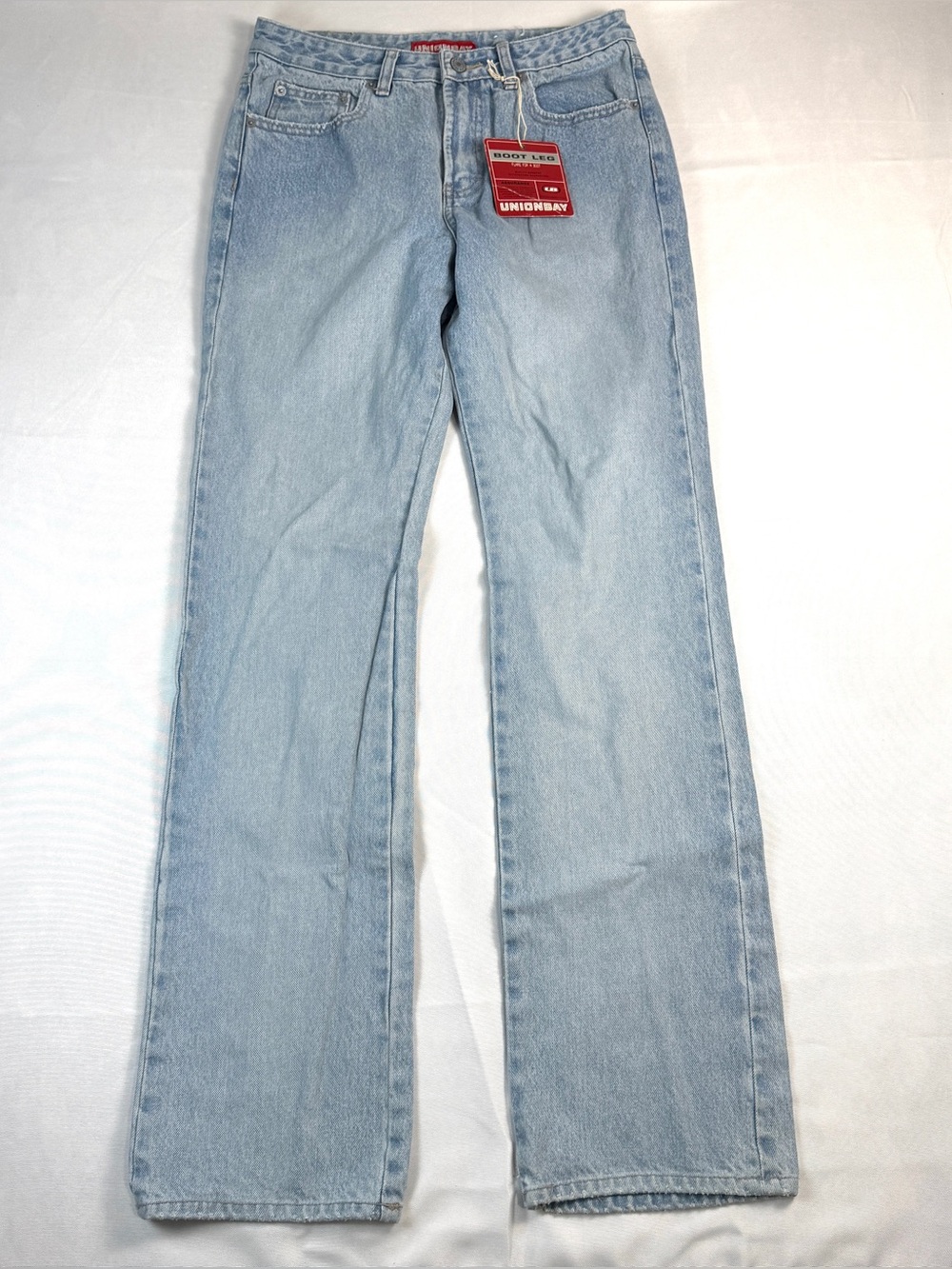 Unionbay Size 7 (29”x32.5”) Light Wash Bootcut Jeans Y2K NWT